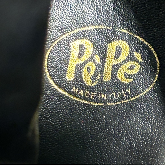 Blue Suede PePe Italian Leather Knee High Zip Up Boots | Size 36 - Picture 12 of 14